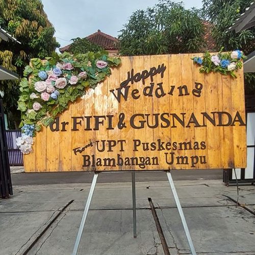 Bunga Papan Bahan Kayu 1
