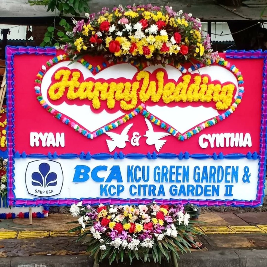 Bunga Papan Pernikahan 3