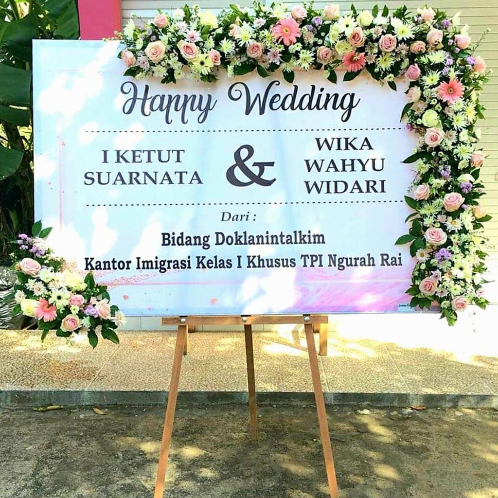 Bunga Papan Pernikahan 7