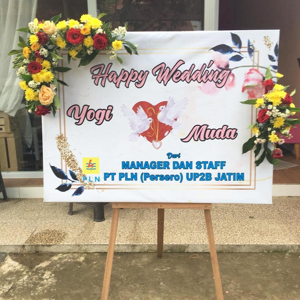 Bunga Papan Pernikahan 8